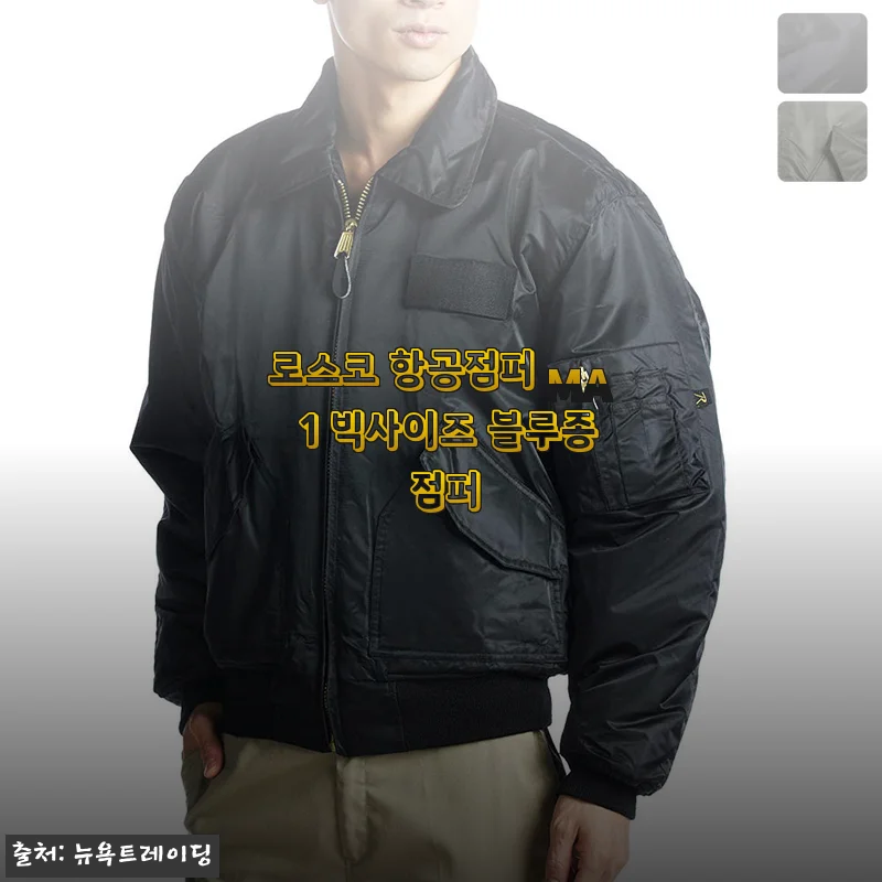 로스코 항공점퍼 MA-1 빅사이즈, 세이지 그린 직접 입어본 후기