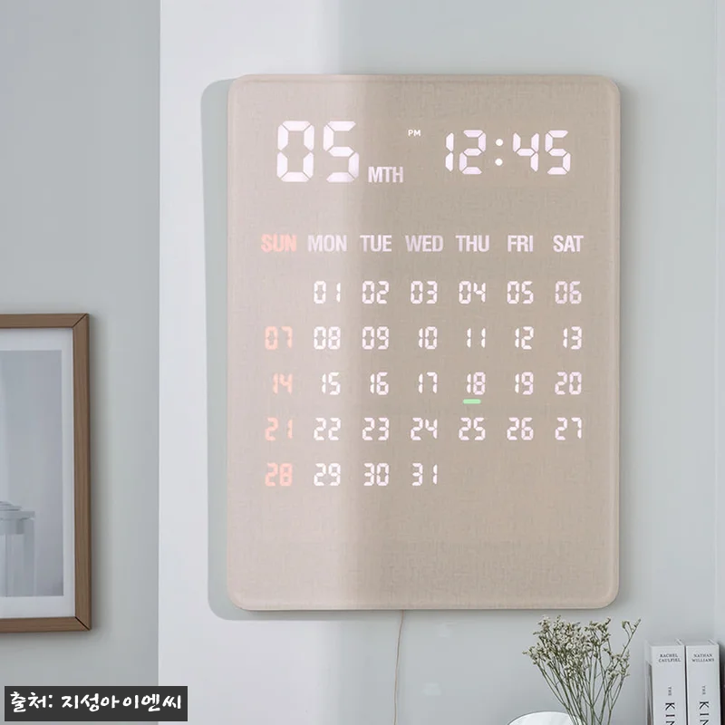 플라이토 전자달력 LED 벽걸이시계 관련 이미지 2
