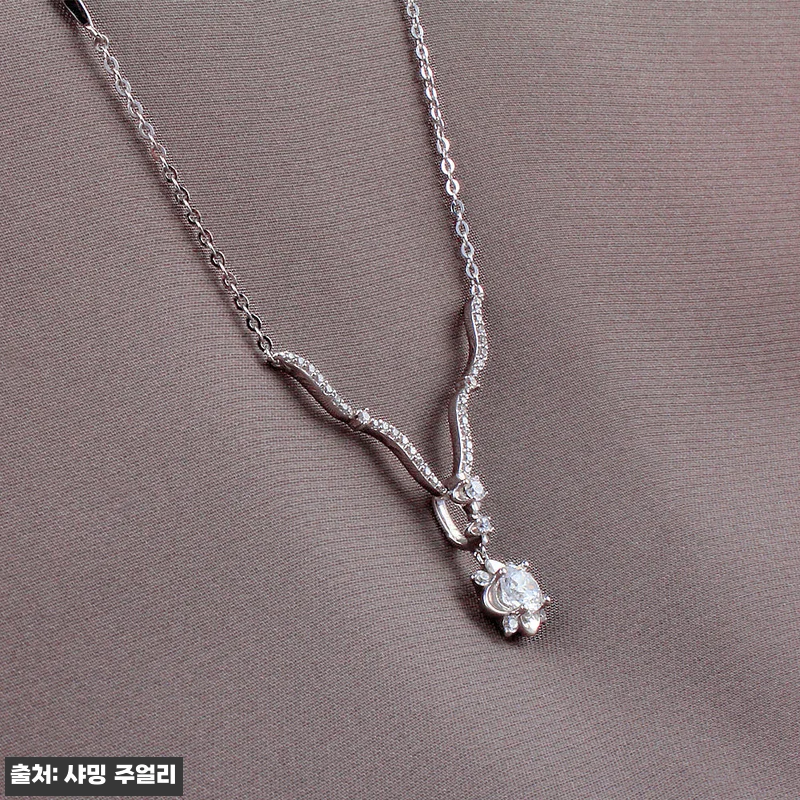 5부 다이아 목걸이 연꽃 천연 GIA 관련 이미지 2