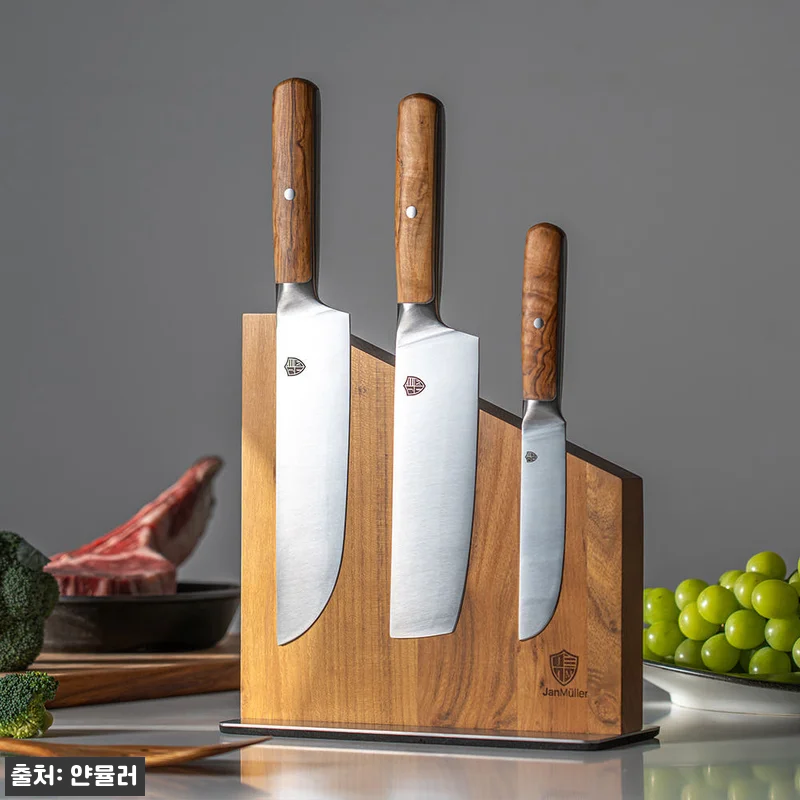 얀뮬러 올리브우드 주방 부엌 칼 3종 관련 이미지 1
