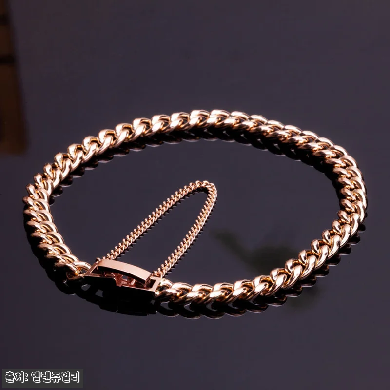 14K 18K 로즈 할로우 커브 메디 관련 이미지 2