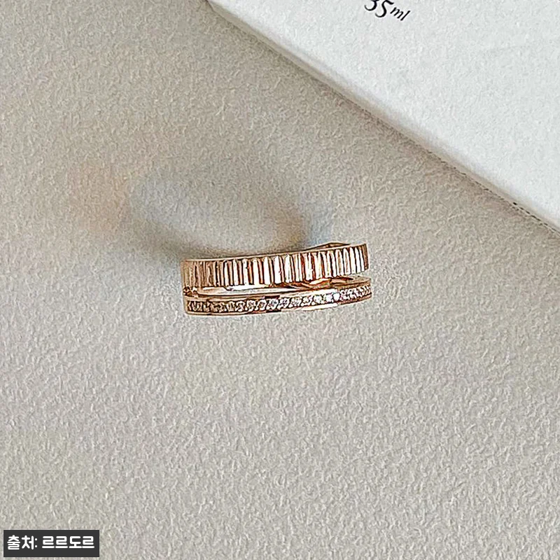 14k 두줄 볼드 반지 물결 검지 중 관련 이미지 2
