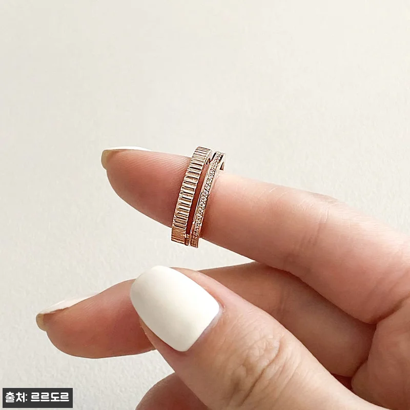 14k 두줄 볼드 반지 물결 검지 중 관련 이미지 4