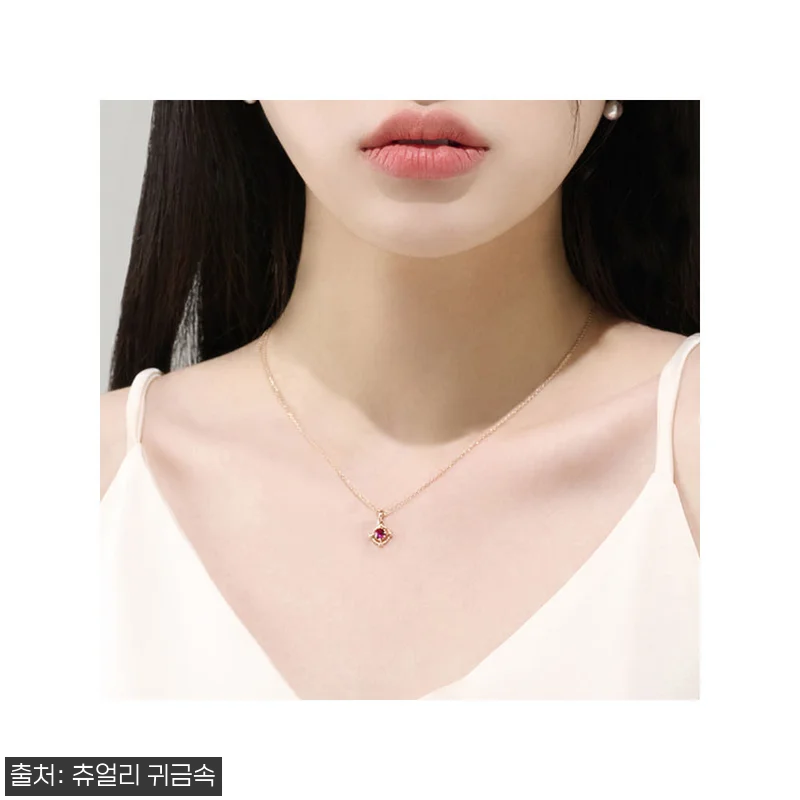 14K 18K 7월탄생석 루비목걸이, 관련 이미지 7