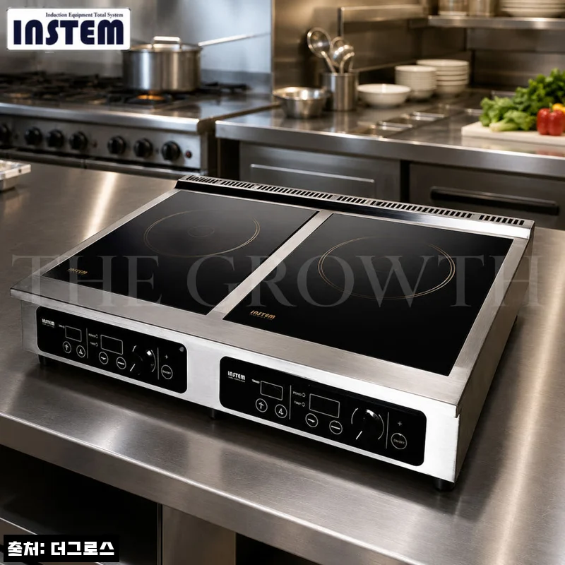 업소용인덕션 2구 이동식 전기레인지 인스템 5KW, 고화력 조리 공간에 눈여겨볼 이유