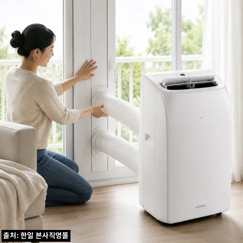한일 1등급 인버터 이동식에어컨 찐후기 체크! 타공 없이 작은방 냉방 고민 끝낼까
