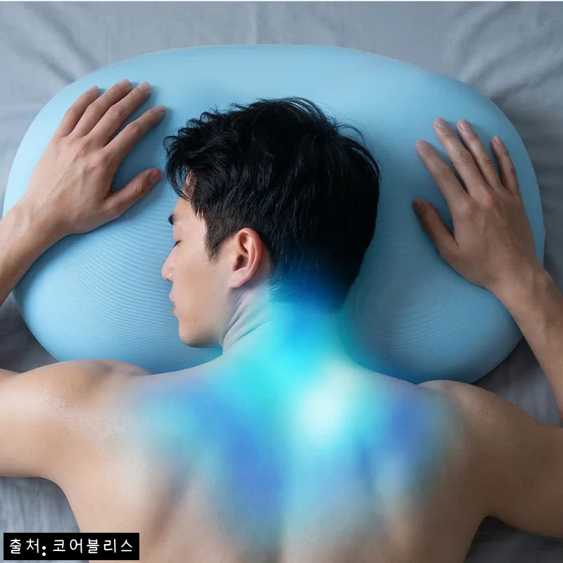 목디스크베개 일자목 거북목 경추 옆으로자는베개 메모리폼, 쿨링감과 푹신함이 눈에 띄는 이슈템