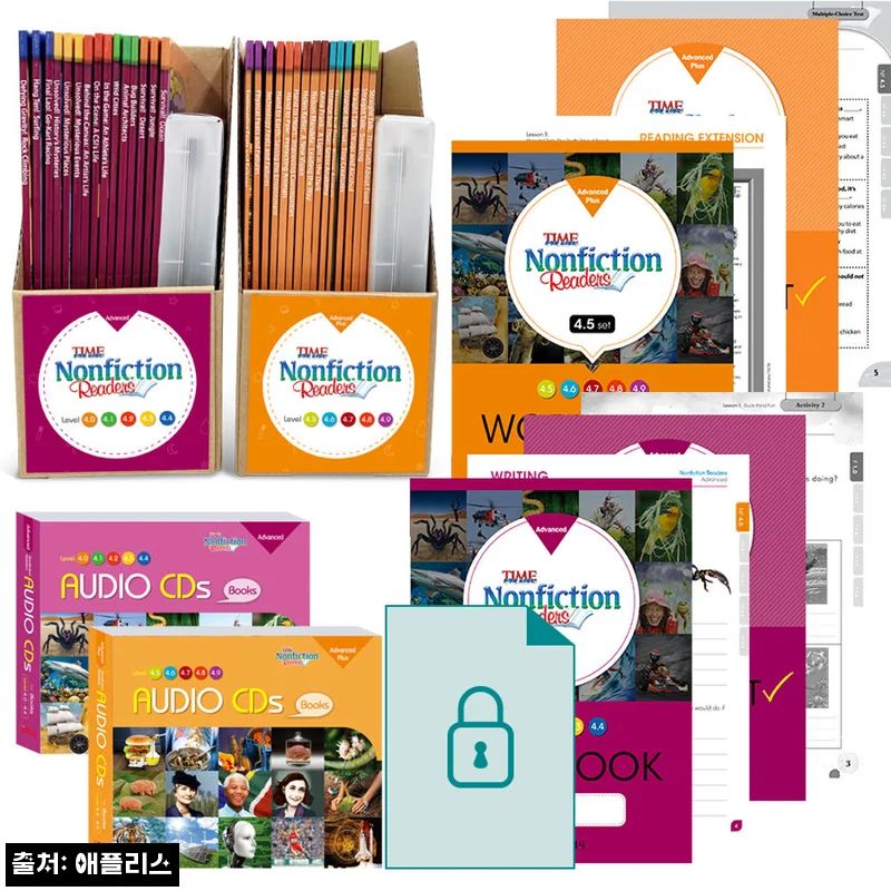 Time for Kids Nonfiction Readers Level 4 세트, 책·CD·워크북·평가문제 구성 구매 전 체크 후기