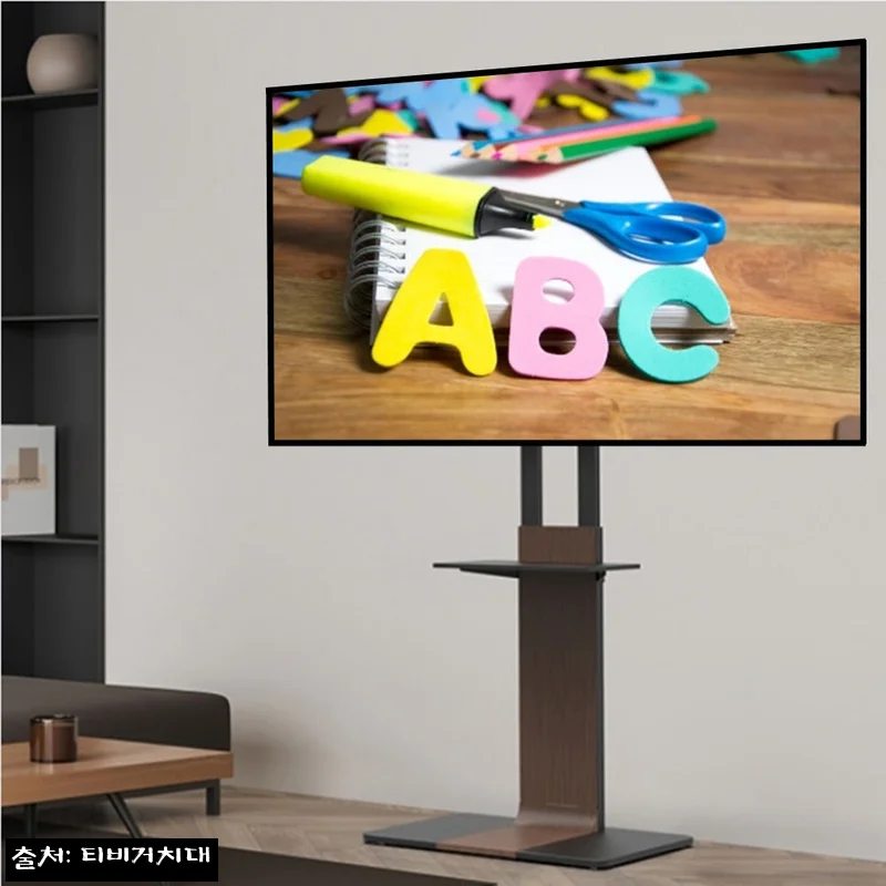 엘지 올레드 OLED77B4SNA 대형 티비거치대, 77인치 TV 공간을 깔끔하게 바꾸는 이동식 스탠드