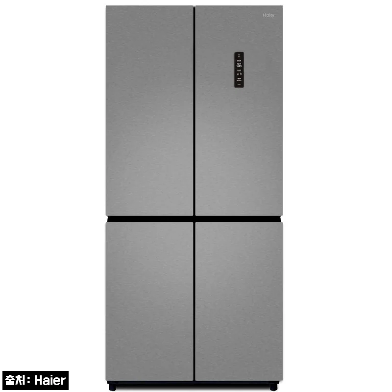 Haier 하이얼 433L 4도어 양문형 냉장고 HRS445MNG, 80만원대 32% 할인으로 눈여겨볼 이슈템